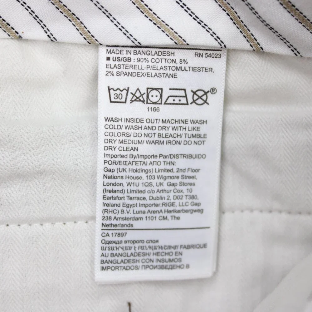 Banana Republic Pants NWT Men 32x36 Beige Rapid Movement Chino Fulton Skinny Fit